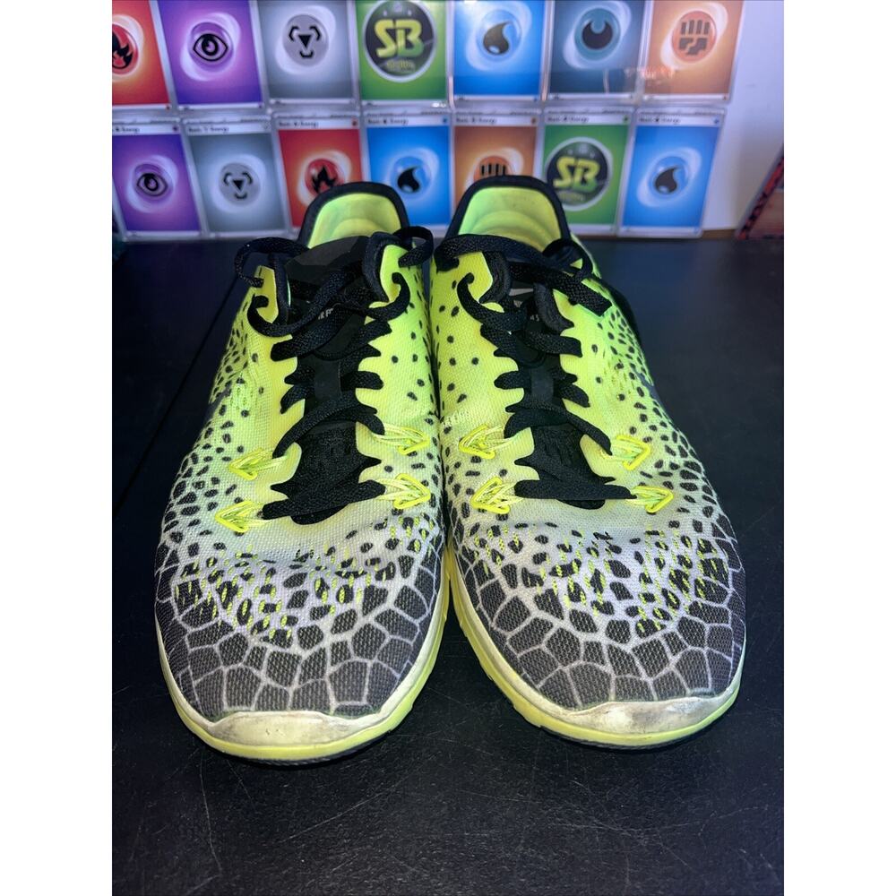Nike Free 5.0 Women's Size 8 TR Fit Print Running Shoes Volt Yellow 704695-010